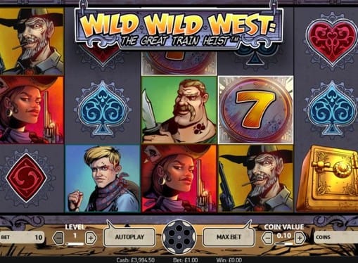 Комбинация символов в игре Wild Wild West